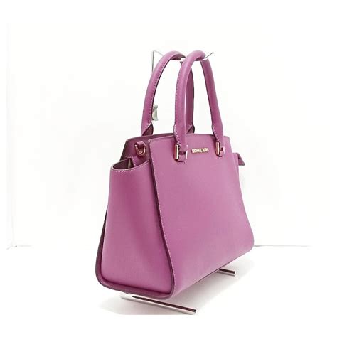 michael kors handtasche lila mercer